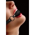 Ouch Ball Gag Leather Straps Black O/S - Shots Toys