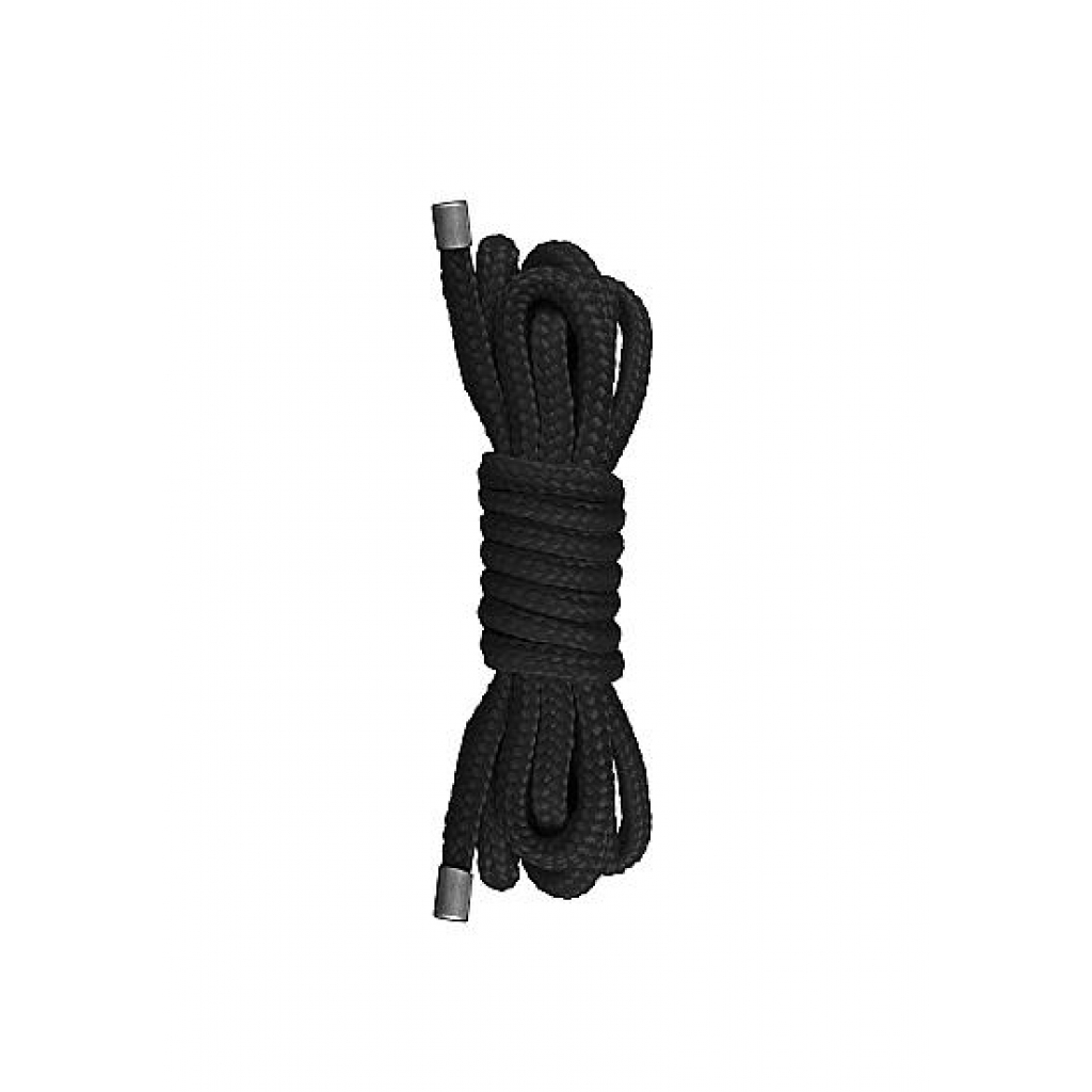Ouch Japanese Mini Rope 4.9ft Black - Shots Toys