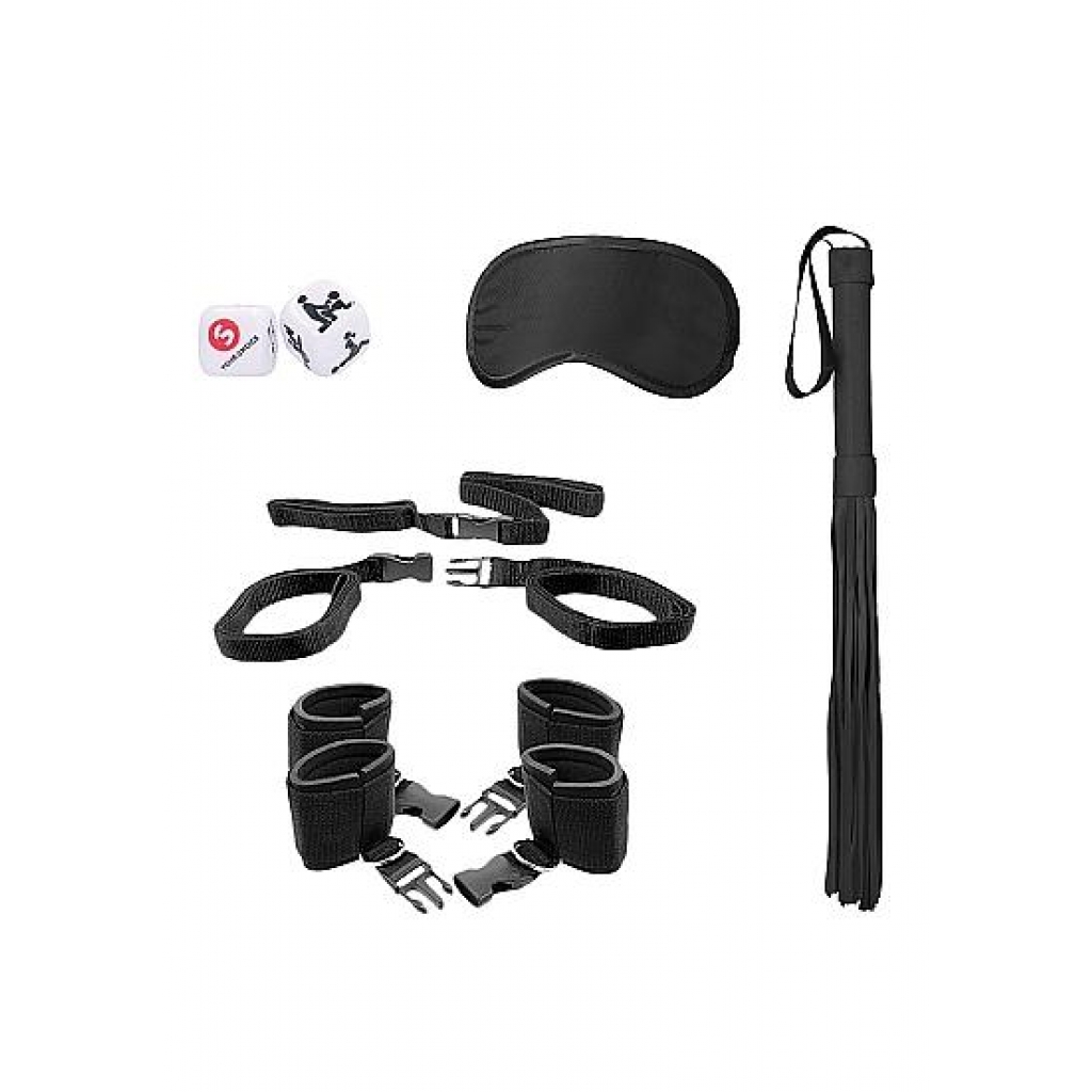 Ouch Bed Post Bindings Restraint Kit Black - Shots Toys