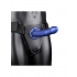 Ouch! Twisted Hollow Strap-on 8in Metallic Blue - Shots America
