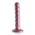 Ouch! Beaded Silicone G-spot Dildo 5 In Rose Gold - Shots America