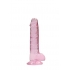 Real Cock 7in Realistic Dildo W/ Balls Pink - Shots America