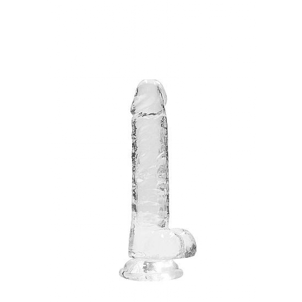 Realcock Crystal Clear Dildo W/ Balls 7in - Shots America