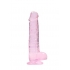 Real Cock 8in Realistic Dildo W/ Balls Pink - Shots America