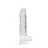 Realcock Crystal Clear Dildo W/ Balls 8in - Shots America