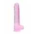 Real Cock 9in Realistic Dildo W/ Balls Pink - Shots America