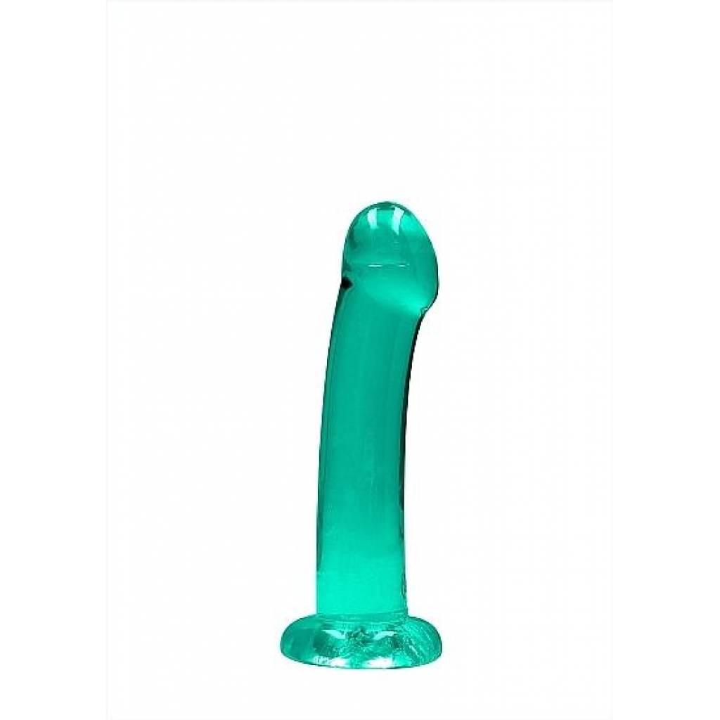 Realrock Non Realistic Dildo W Suction Cup 6.7in Turquoise - Shots America
