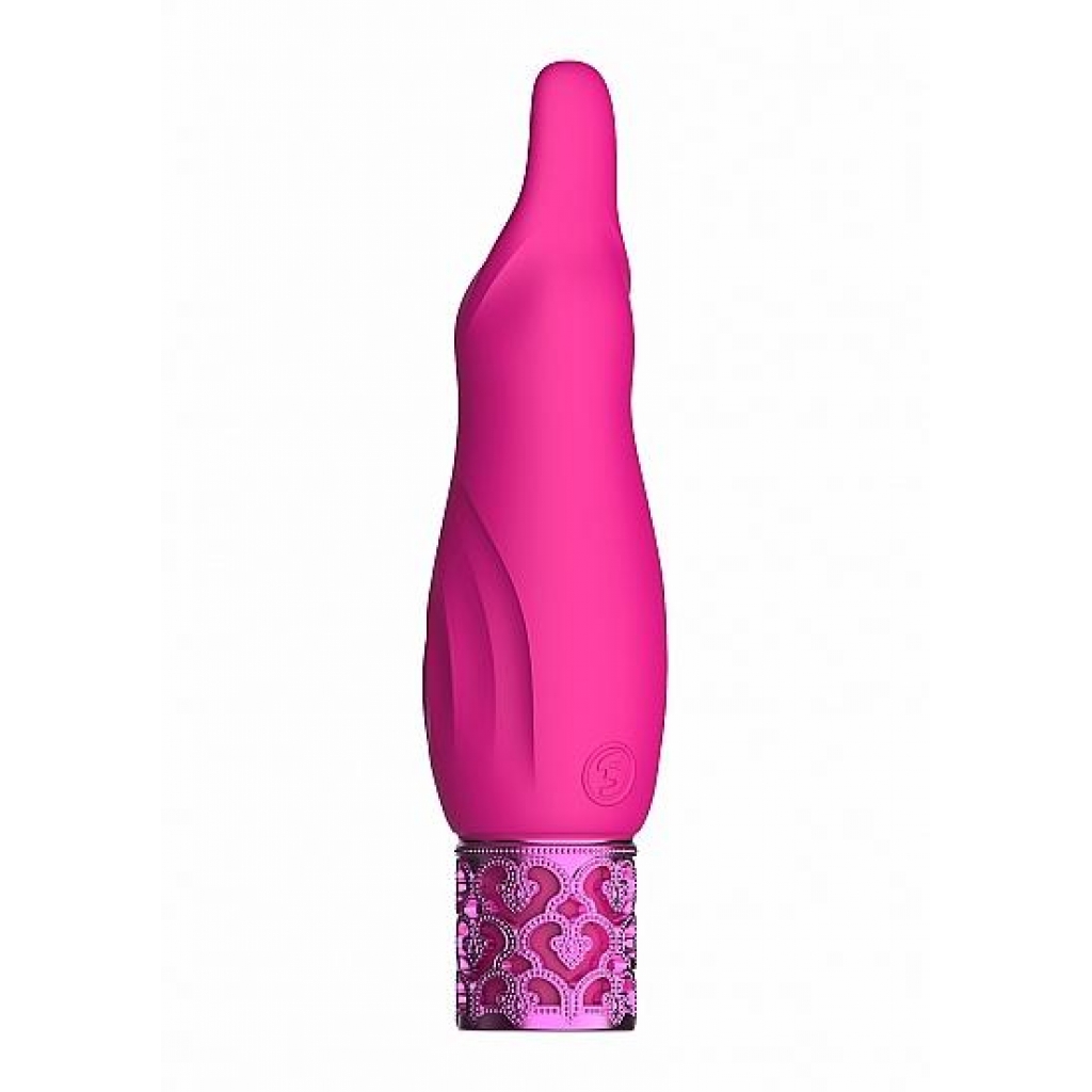 Royal Gems Sparkle Pink Rechargeable Silicone Bullet - Shots America