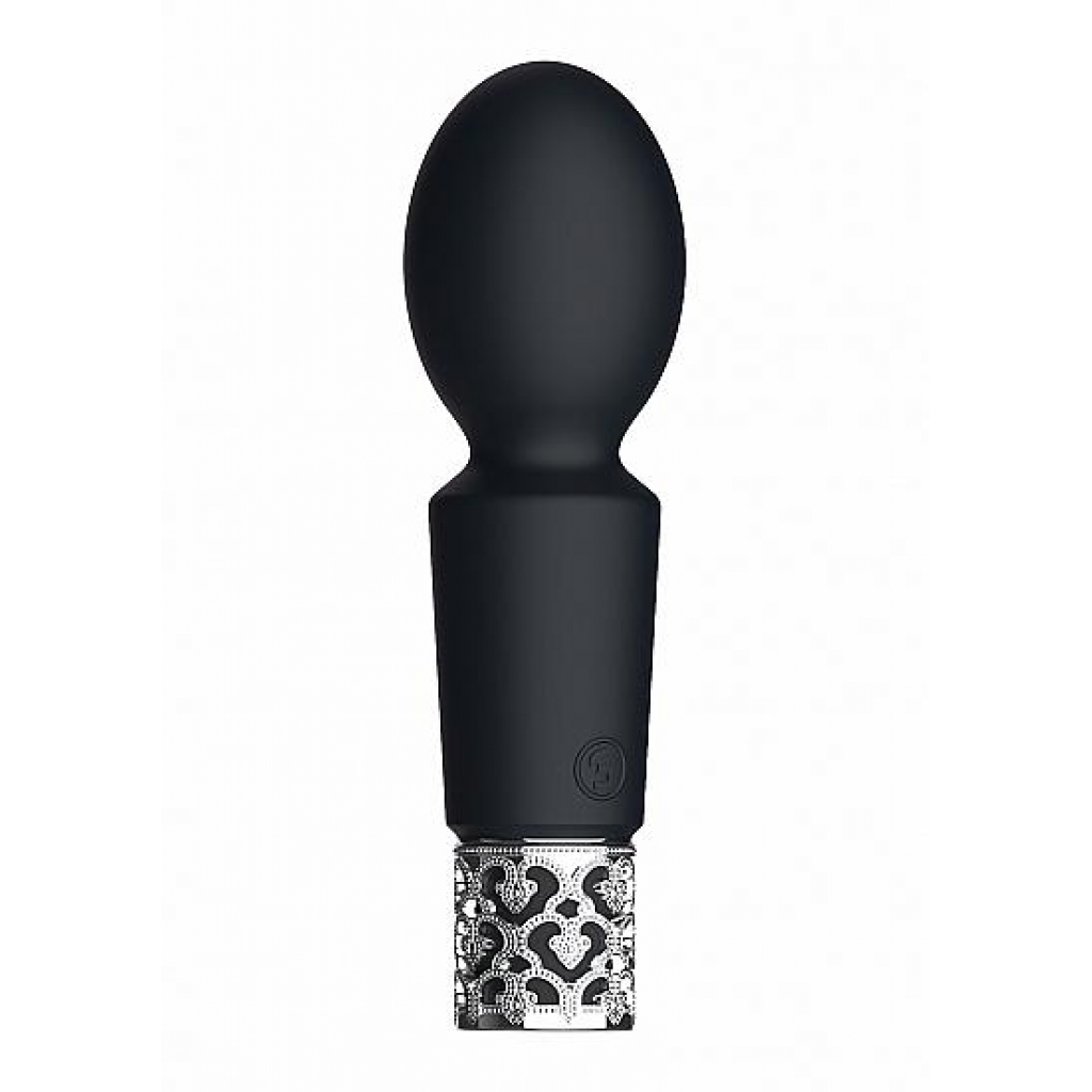 Royal Gems Brilliant Black Rechargeable Silicone Bullet - Shots America