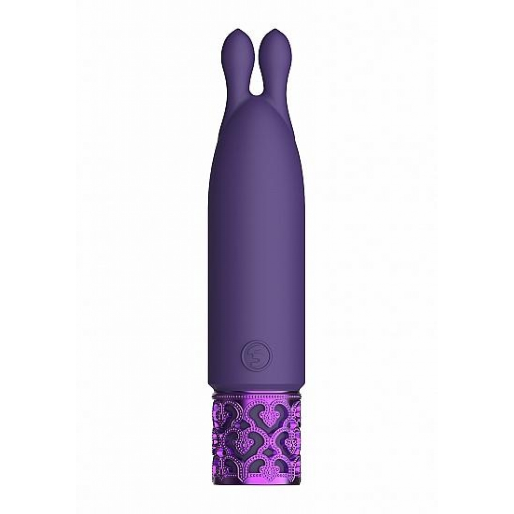 Royal Gems Twinkle Silicone Bullet Rechargeable Purple - Shots America