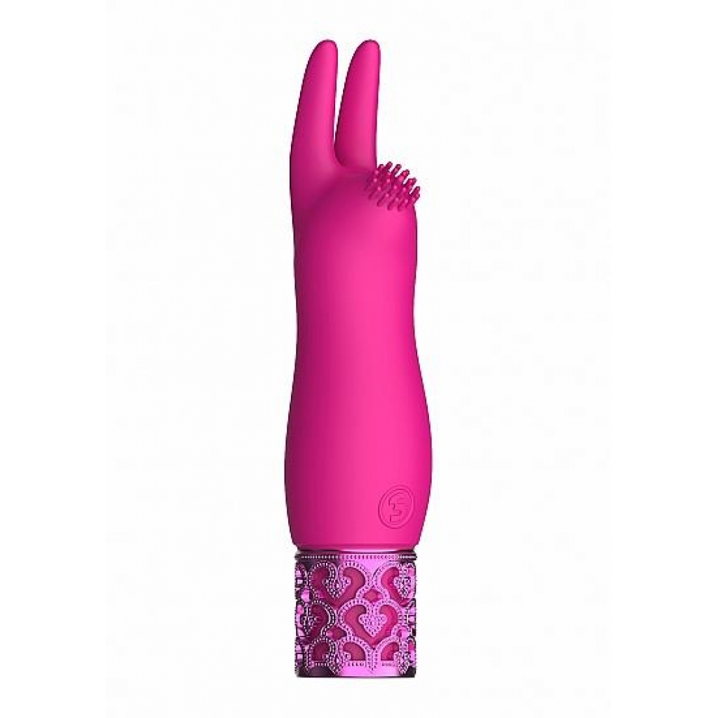 Royal Gems Elegance Pink Rechargeable Silicone Bullet - Shots America
