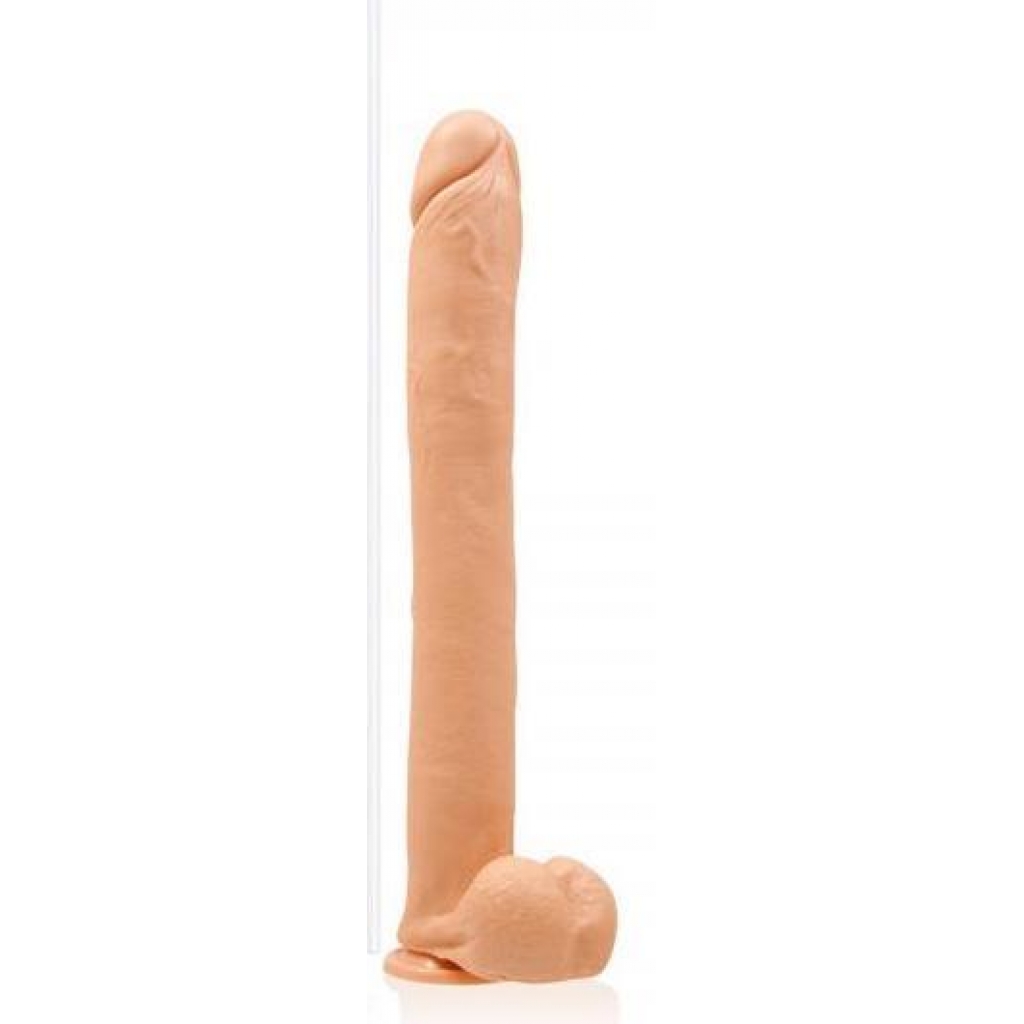 Si 16 inches Exxtreme Dong with Suction Cup Beige - Si Novelties