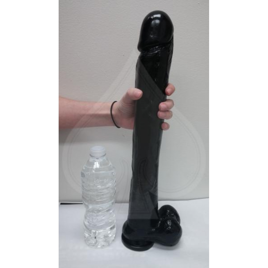 Exxxtreme Dong 16 Inches Suction Cup - Black - Si Novelties