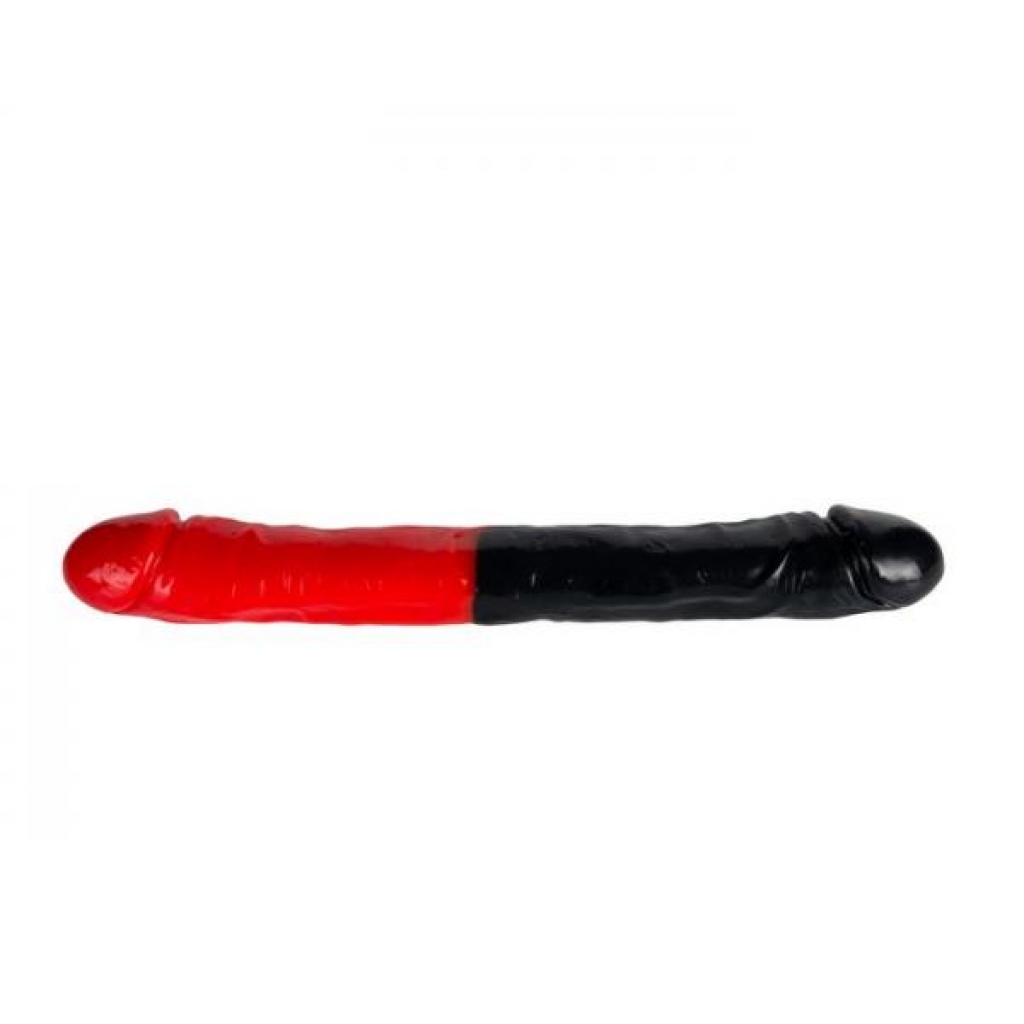 Man Magnet Exxxtreme 17 inches Double Dong Red Black - Si Novelties