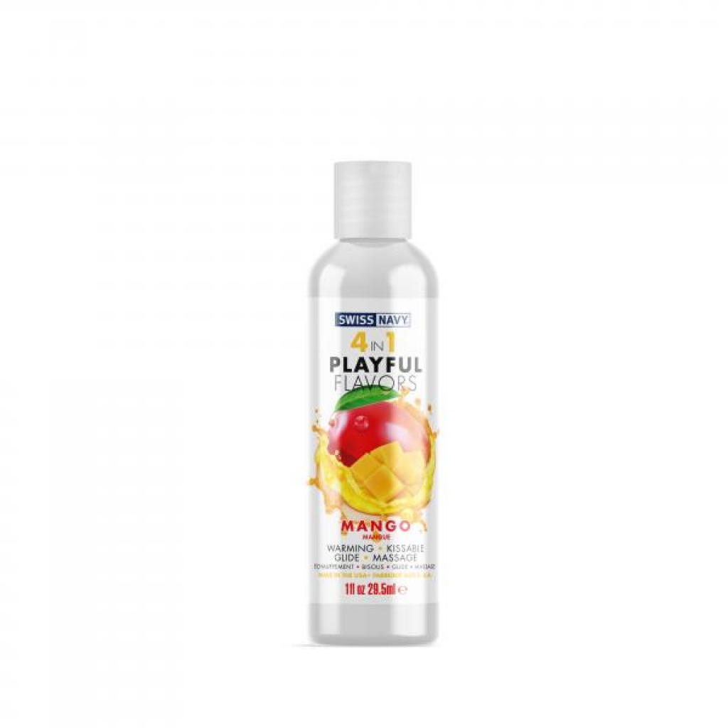 Swiss Navy 4 In 1 Playful Flavors Mango 1 Oz - Md Science