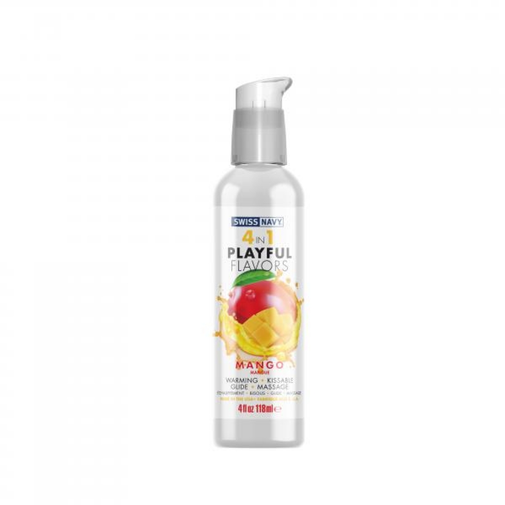 Swiss Navy 4 In 1 Playful Flavors Mango 4 Oz - Md Science