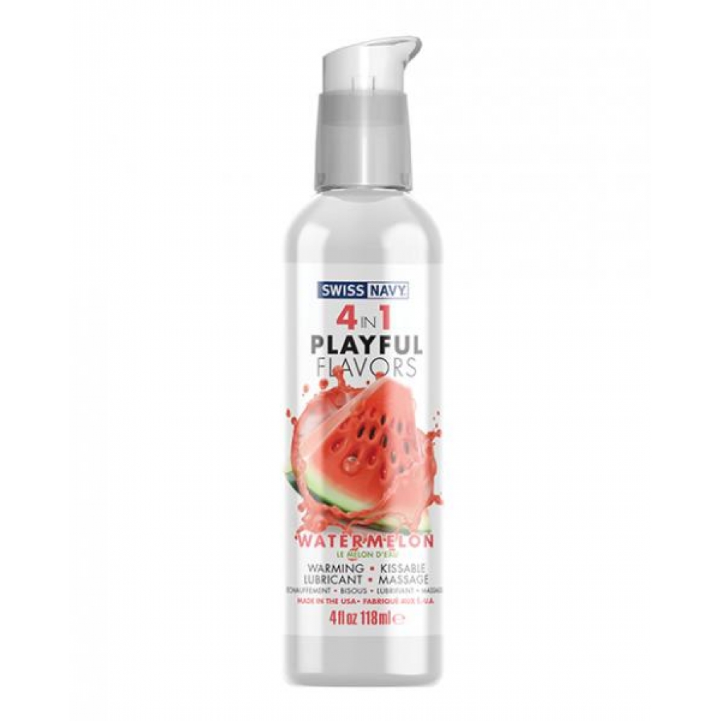 Swiss Navy 4 In 1 Playful Flavors Watermelon 4oz - Md Science