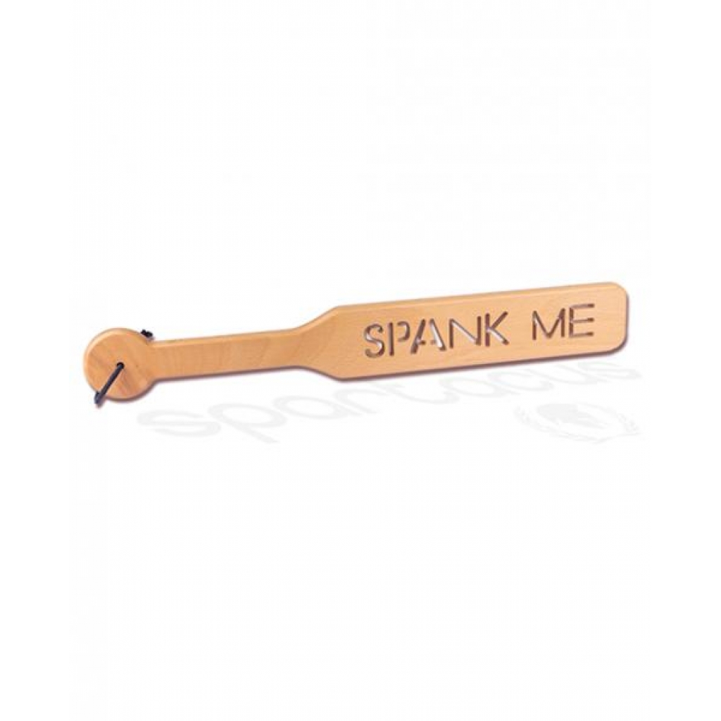 40cm Zelkova Wood Paddle W/ Impression Spank Me - Spartacus