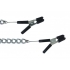 Endurance Jumper Cable Nipple Clamps With Link Chain Silver - Spartacus