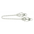 Endurance Butterfly Nipple Clamps With Link Chain - Silver - Spartacus