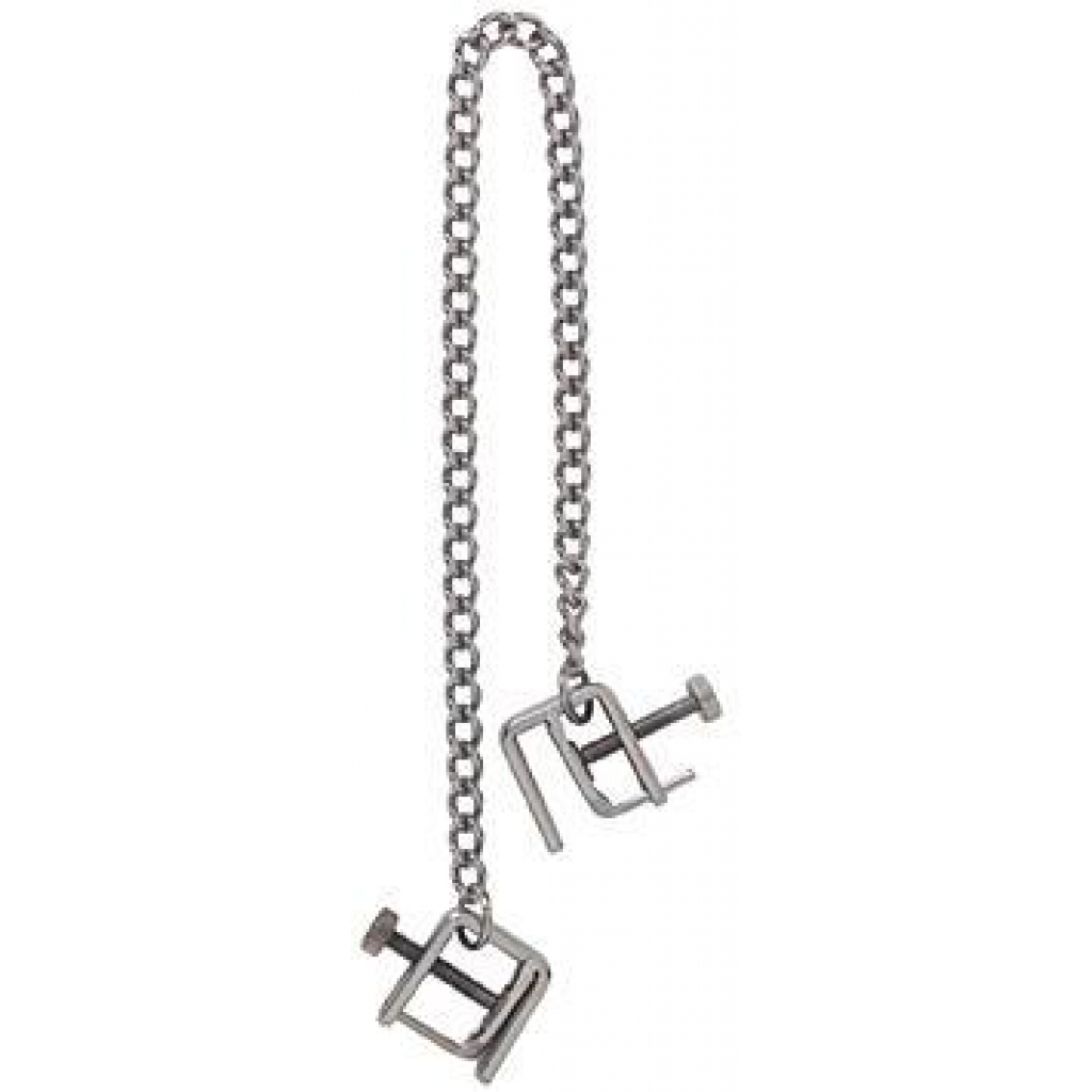 Adjustable Press Nipple Clamps With Link Chain - Spartacus