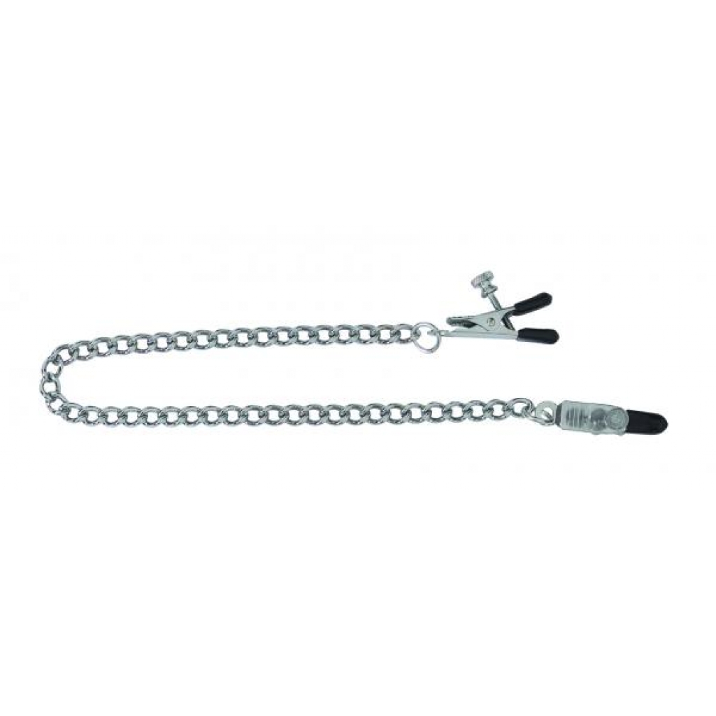 Adjustable Tapered Tip Nipple Clamps With Link Chain - Spartacus