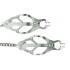 Endurance Butterfly Nipple Clamps With Jewel Chain Silver - Spartacus