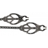Black Butterfly Nipple Clamps With Chain - Spartacus