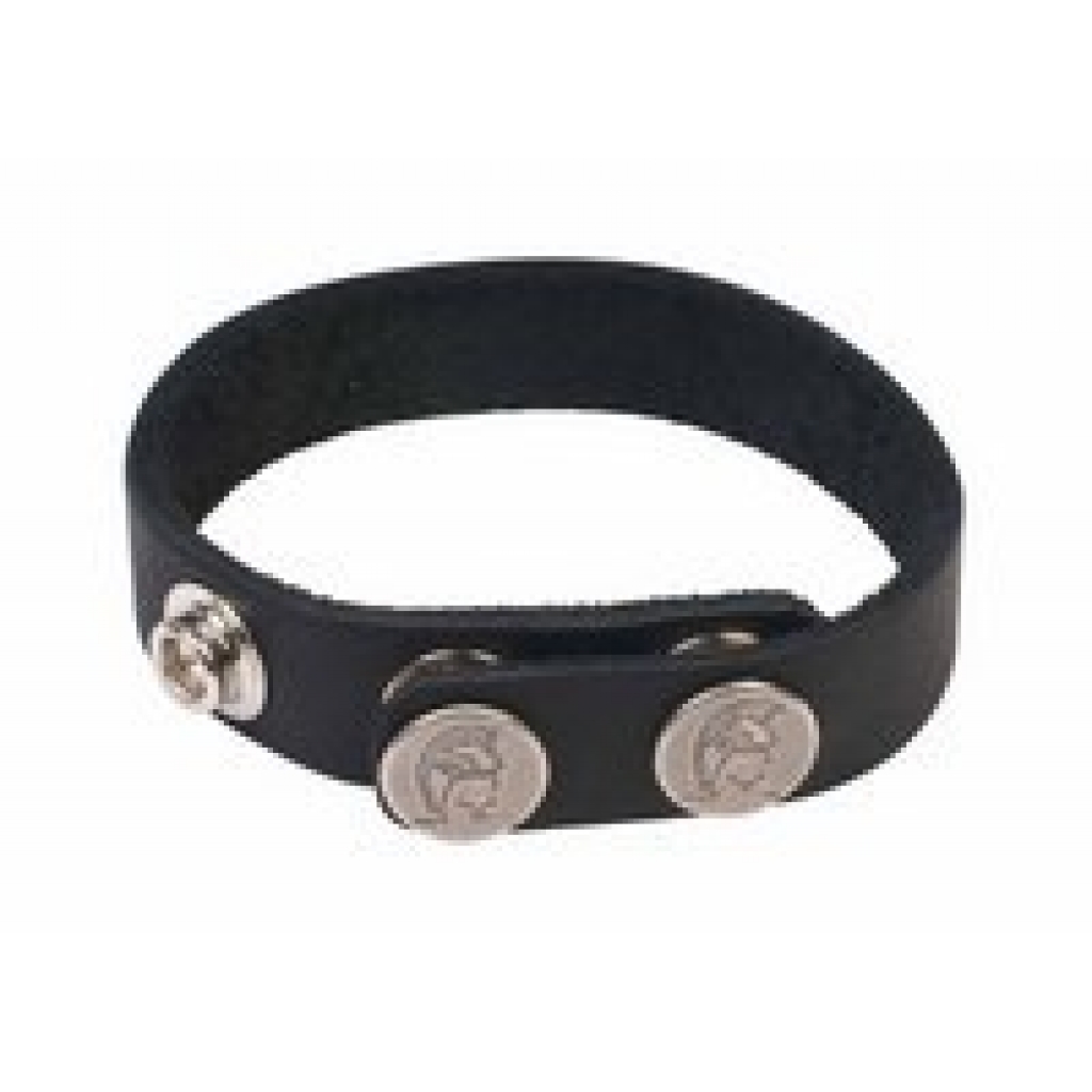 Spartacus Leather Cock Ring Nickel Free Snaps - Spartacus