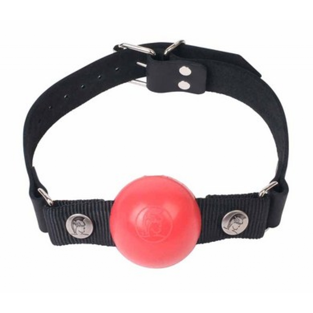 Nickel Free Silicone Ball Gag Large - Red - Spartacus