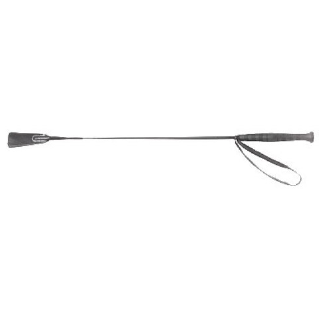 26 Inch Basic Riding Crop Black Leather - Spartacus
