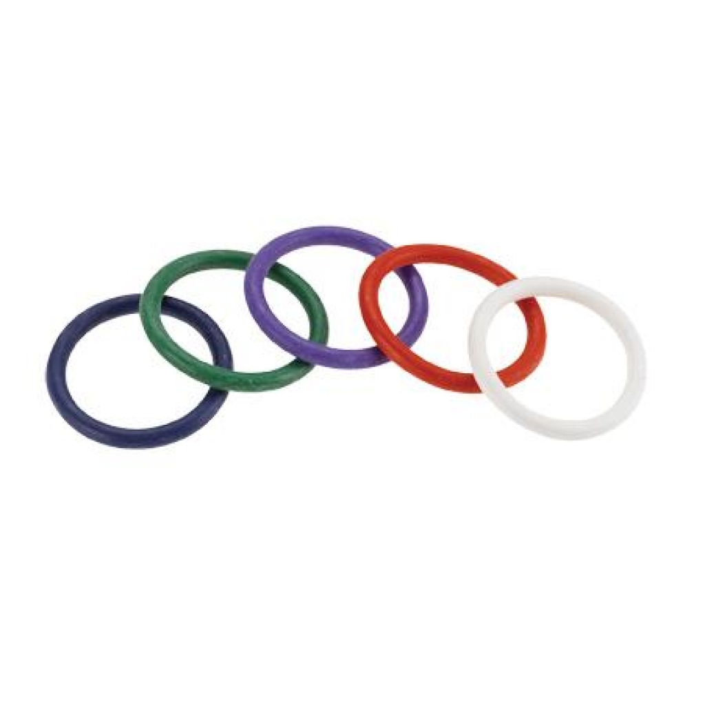 Rainbow Rubber C Ring 5 Per Set 1.5 Inch - Spartacus