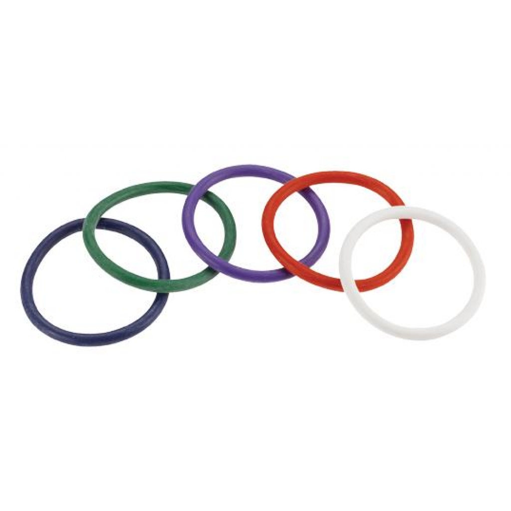 Rainbow Rubber C Ring 5 Pack - 2 inch - Spartacus