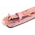Microfiber Snake Print Wrist Restraints Pink W Leather Lining - Spartacus
