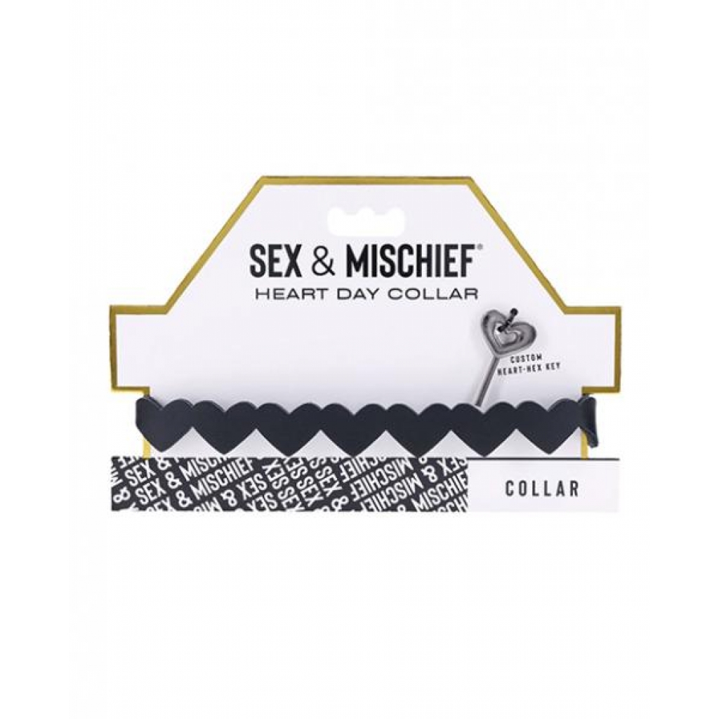 Sex & Mischief Heart Day Collar - Sport Sheets