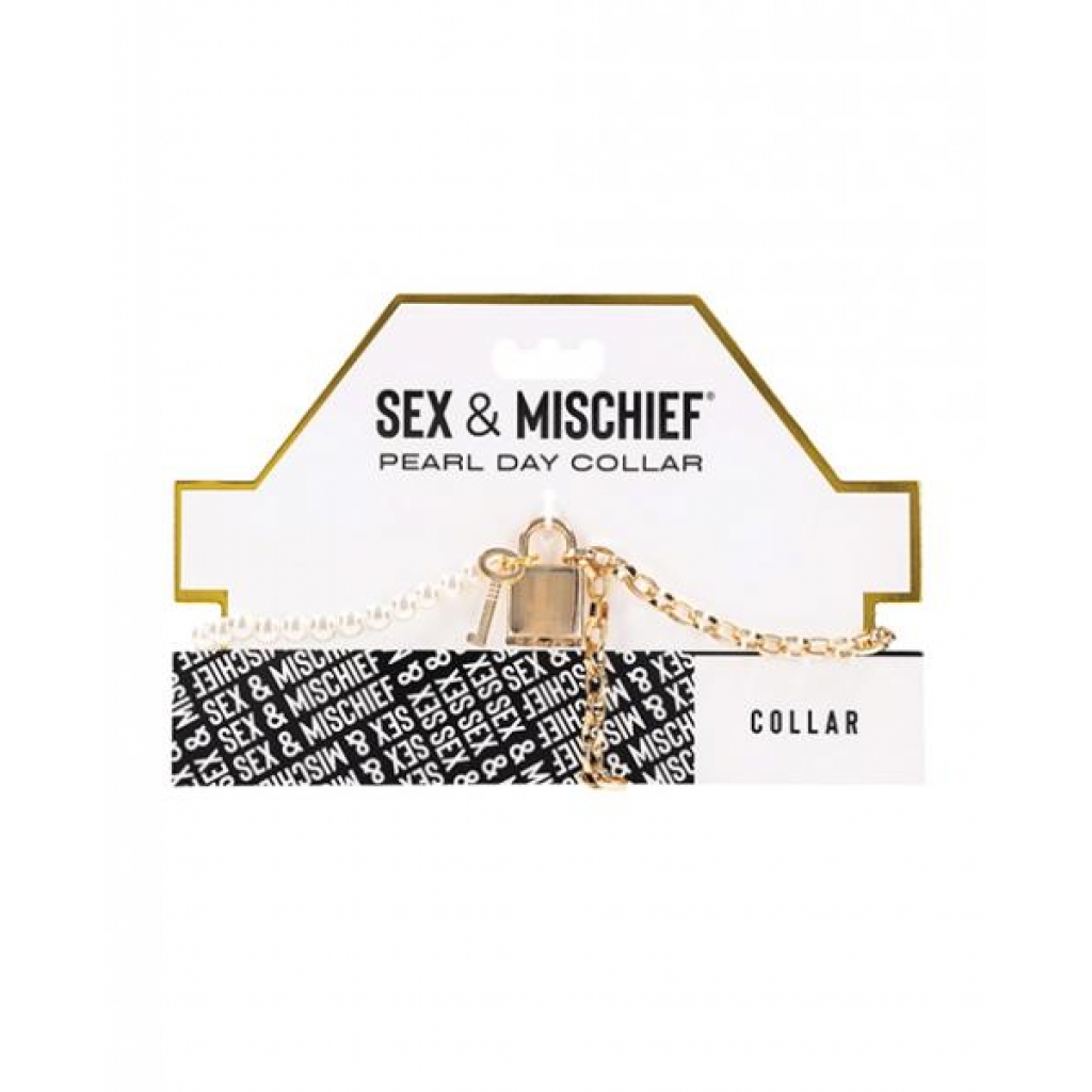 Sex & Mischief Pearl Day Collar - Sport Sheets