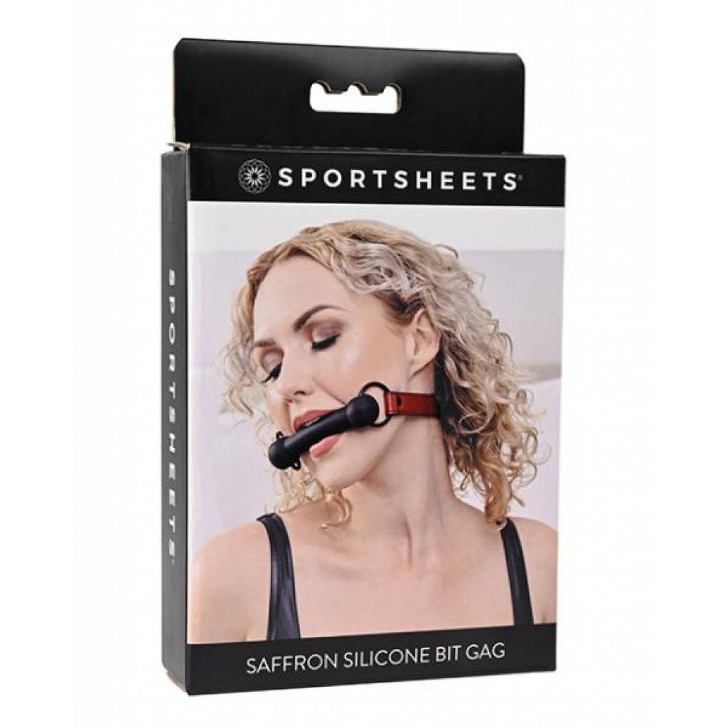 Saffron Silicone Bit Gag - Sport Sheets