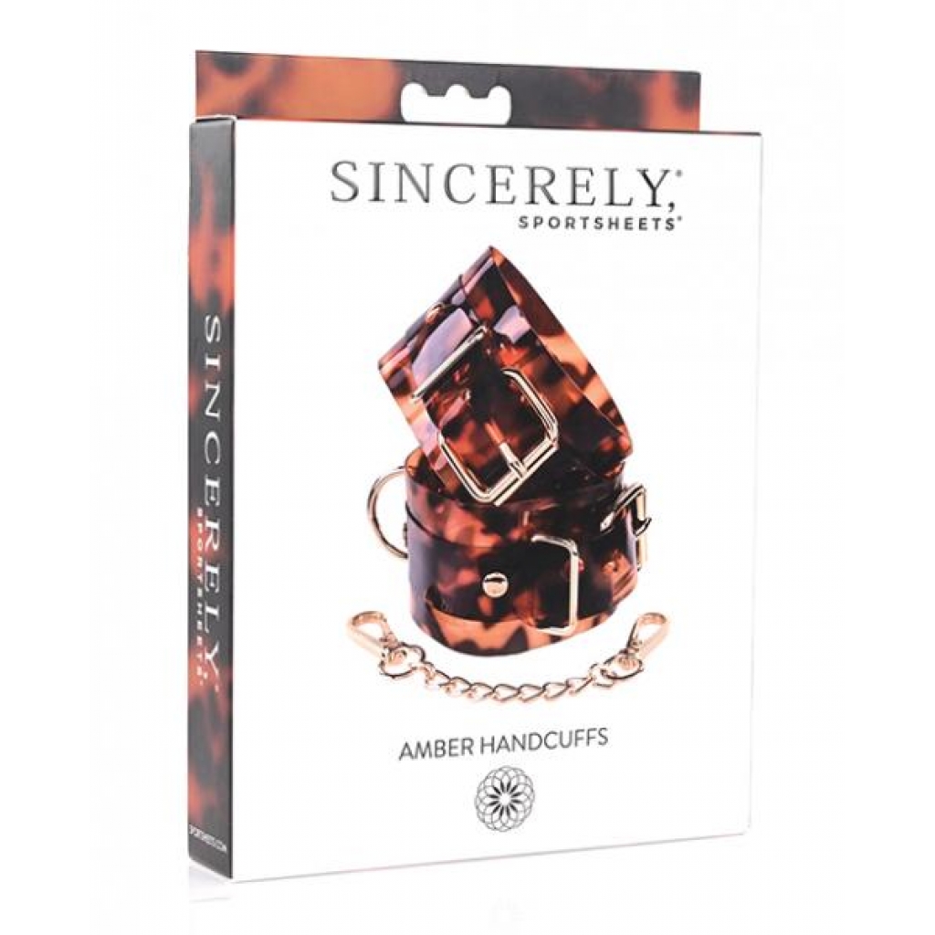 Sincerely Amber Hand Cuffs - Sport Sheets
