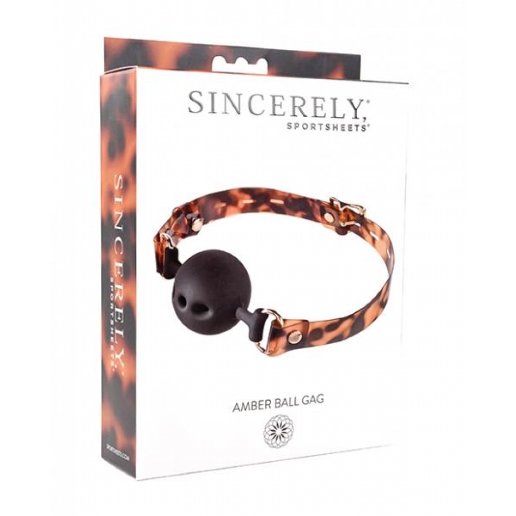 Sincerely Amber Ball Gag - Sport Sheets