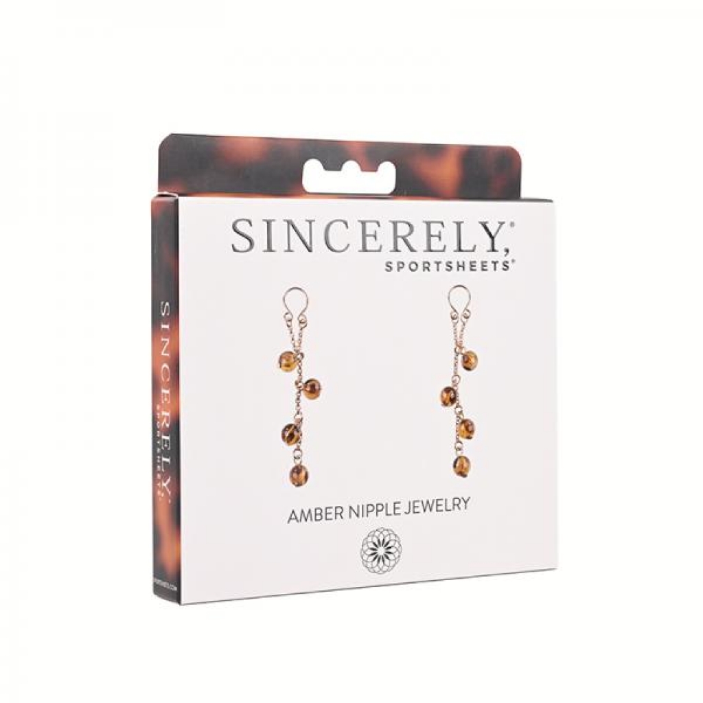 Sincerely Amber Nipple Jewelry - Sport Sheets
