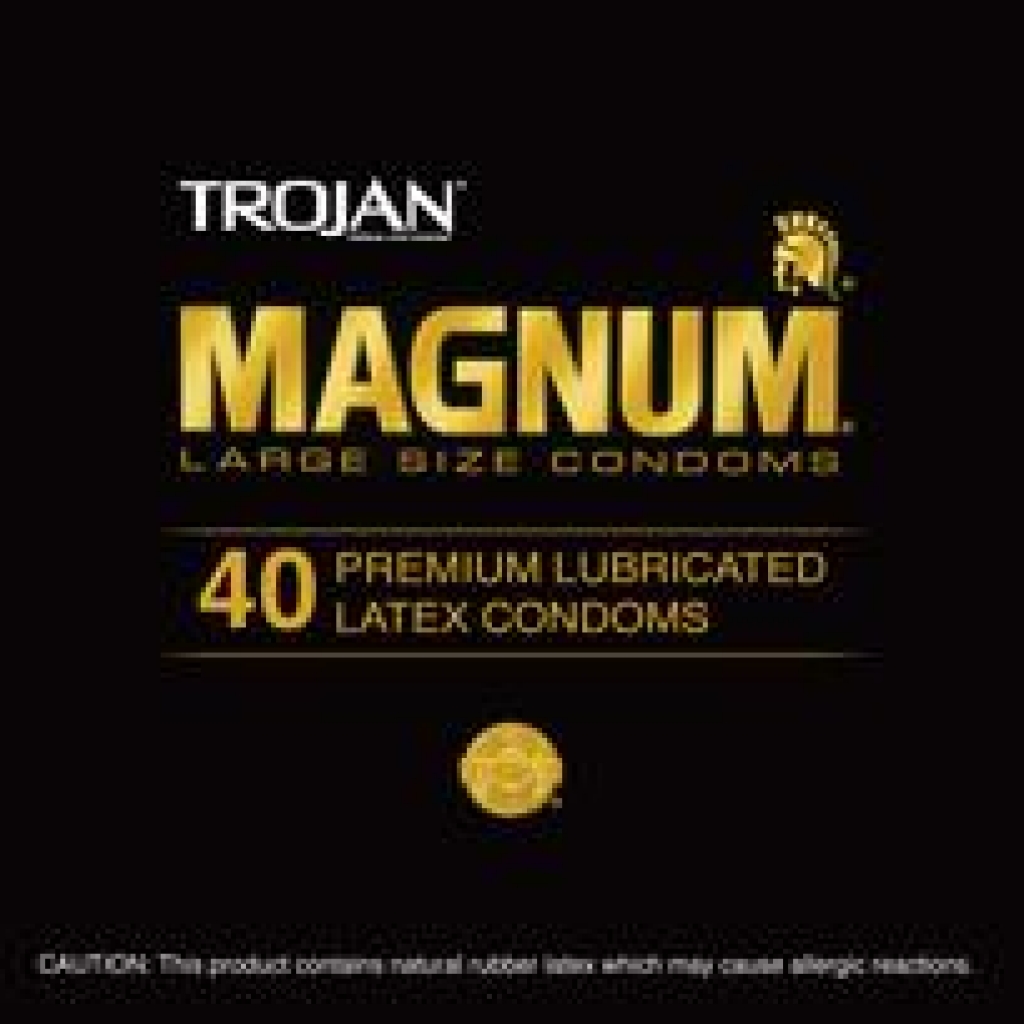 Trojan Magnum Latex Condoms 40 Pieces Canister - Paradise Marketing