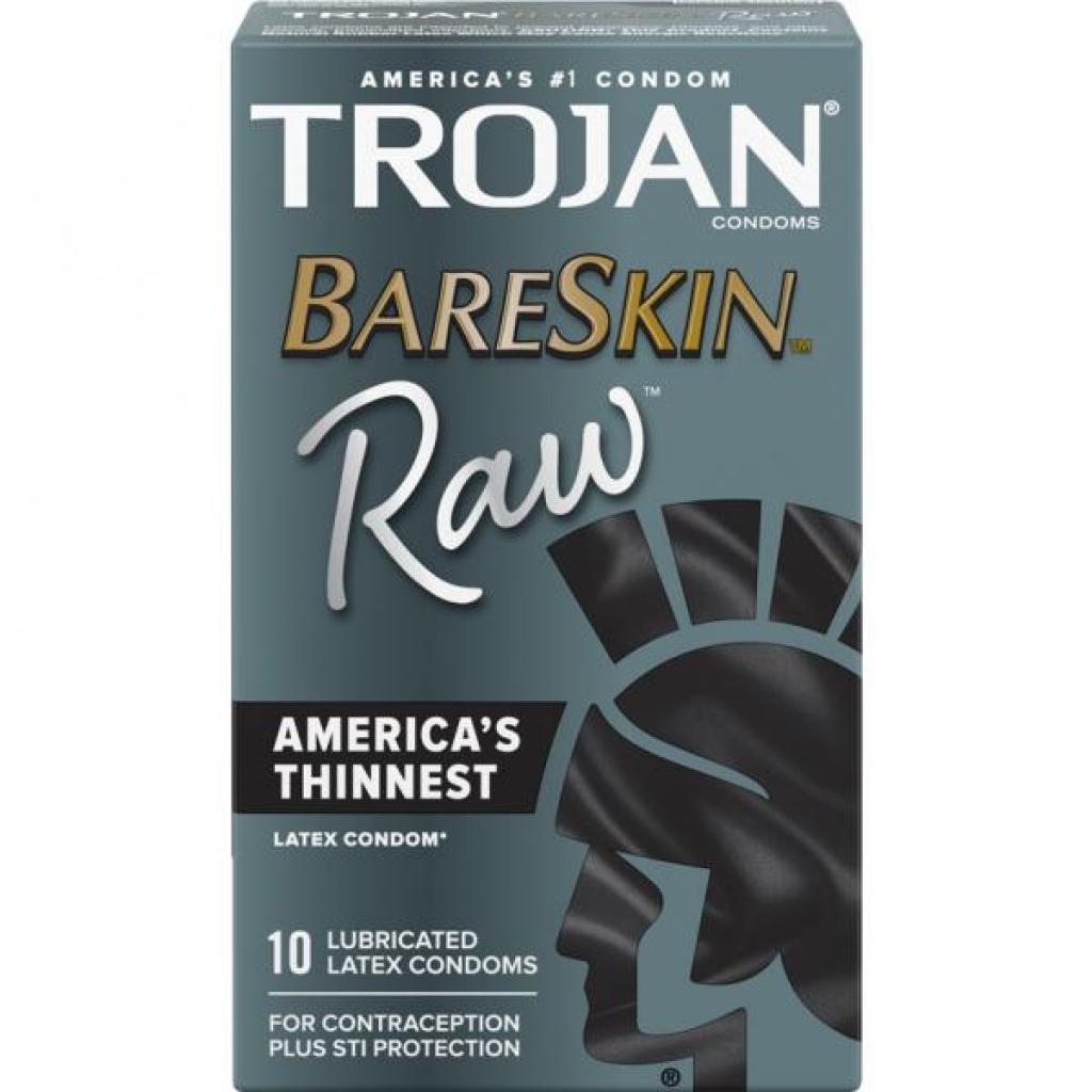 Trojan Bareskin Raw 10ct - Paradise Products
