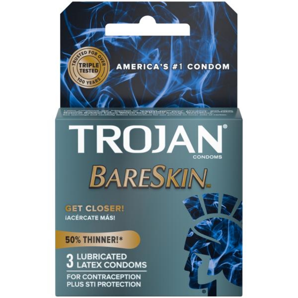 Trojan Bareskin Raw 3ct - Paradise Products