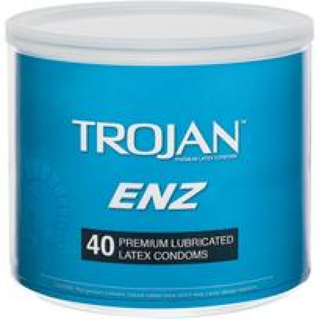 Trojan Enz Lubricated Condoms 40pc Bowl - Paradise Products