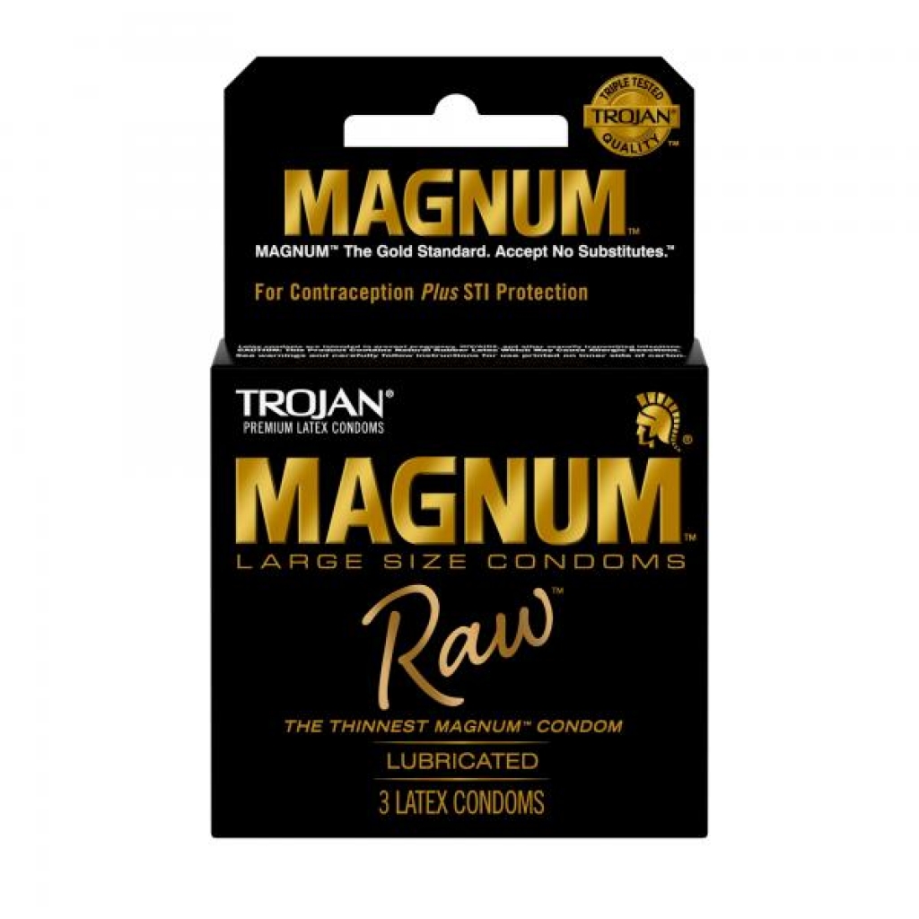 Trojan Magnum Raw 3 Pack - Paradise Products