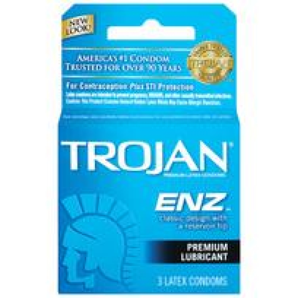 Trojan ENZ Lubricated Condoms 3 Pack - Trojan
