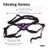 Velvet Vibrating Harness Purple - Tantus