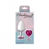 Cheeky Charms Heart Bright Pink Large Silver Plug - Viben