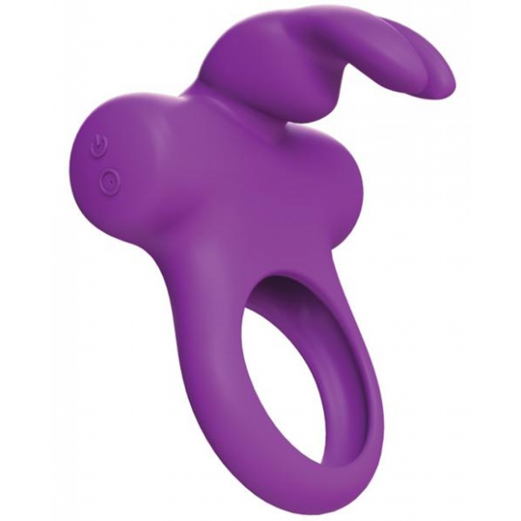 Frisky Bunny Vibrating Ring Purple - Vedo