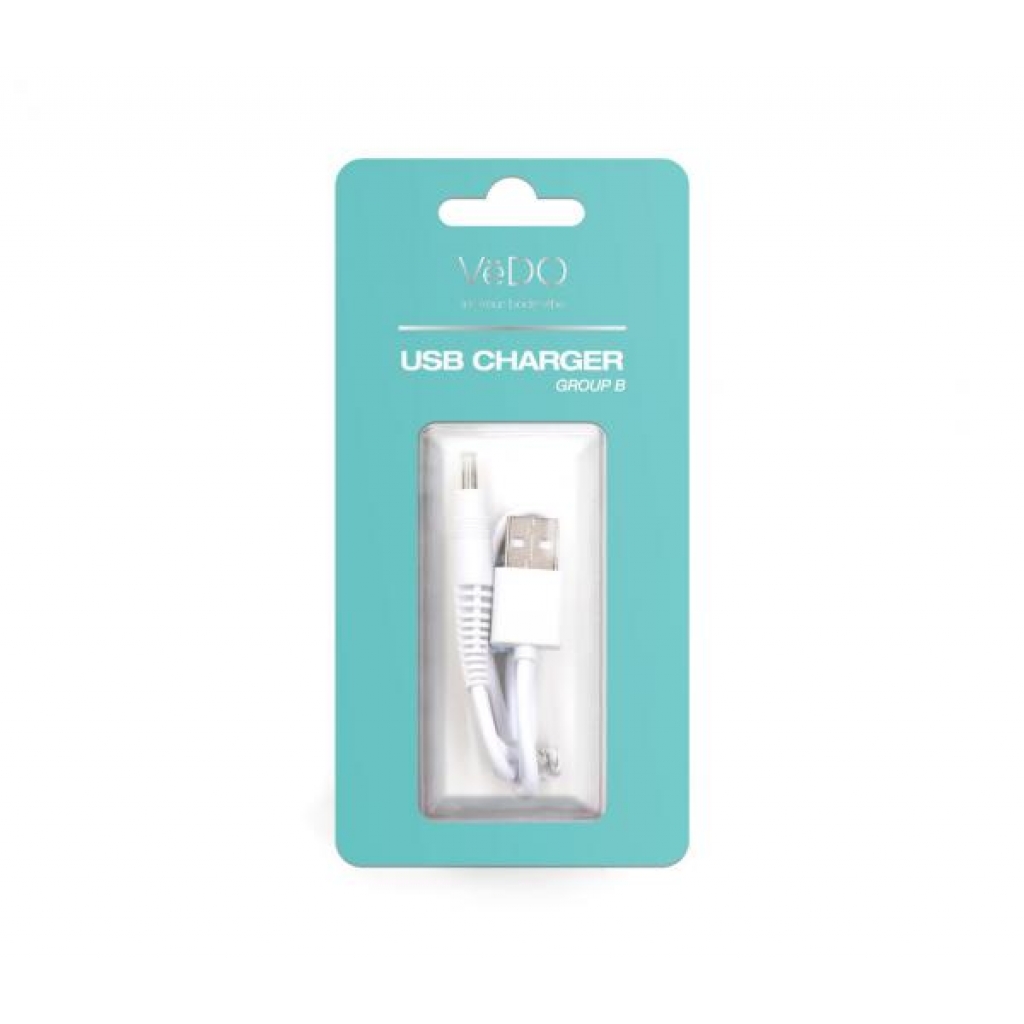 Vedo USB Charger B for Izzy, Roq, Roco, Yumi, Bump, Rockie, Kinky Plus, Kimi Vibrators - Vedo